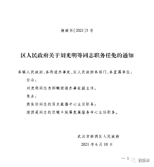 十八里铺镇人事最新任命公告